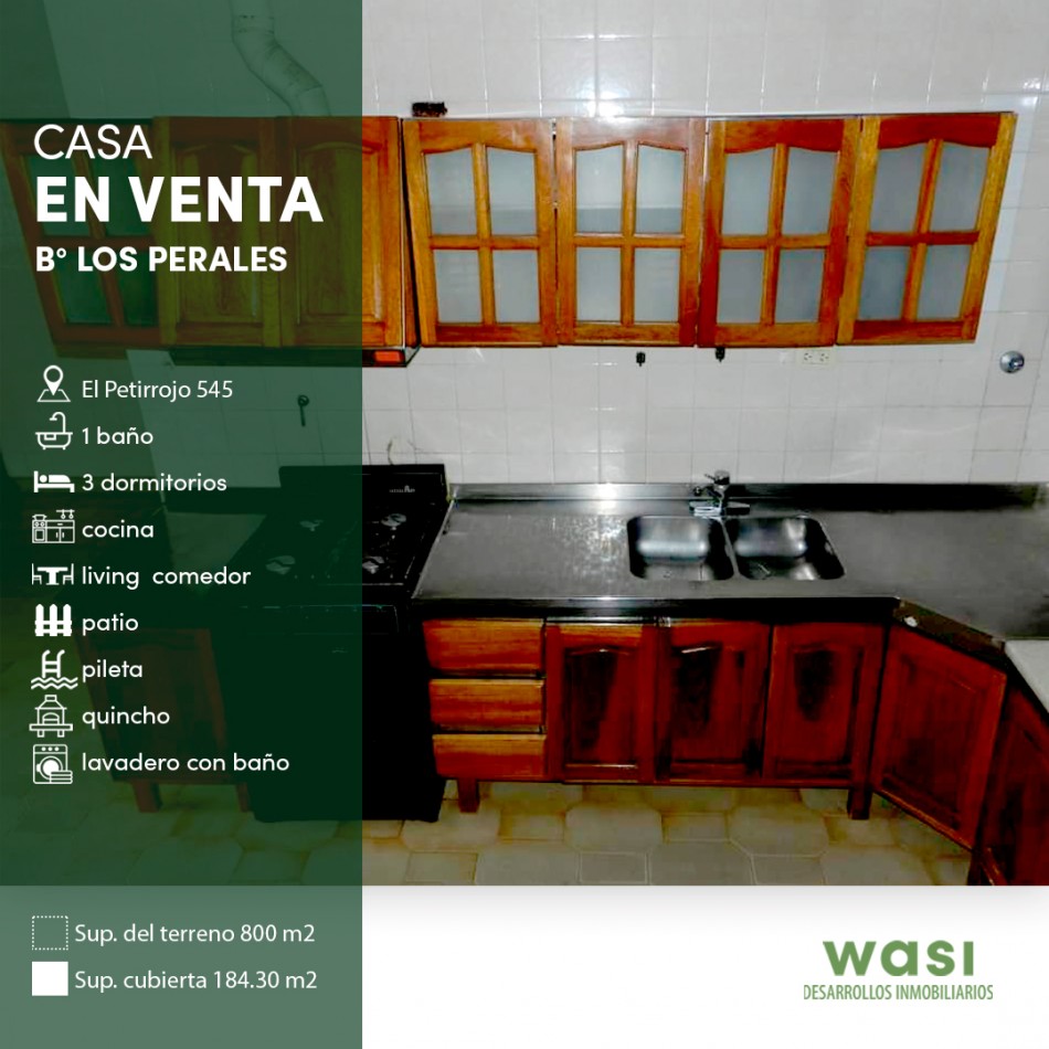 CASA CON PILETA 1° CATEGORIA LOS PERALES