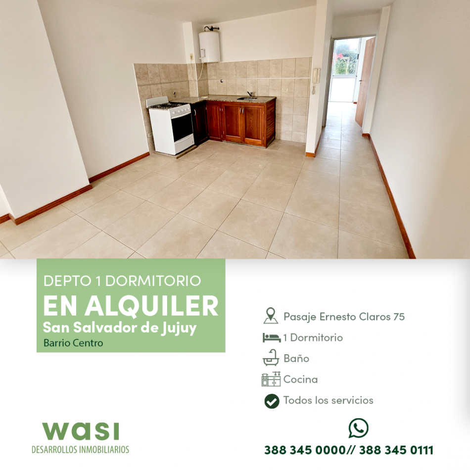 Alquiler 1 dorm Centro