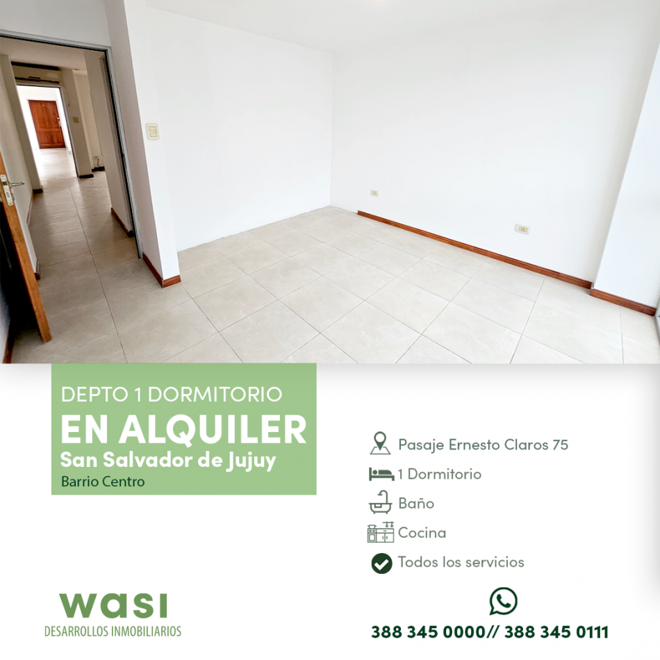 Alquiler 1 dorm Centro