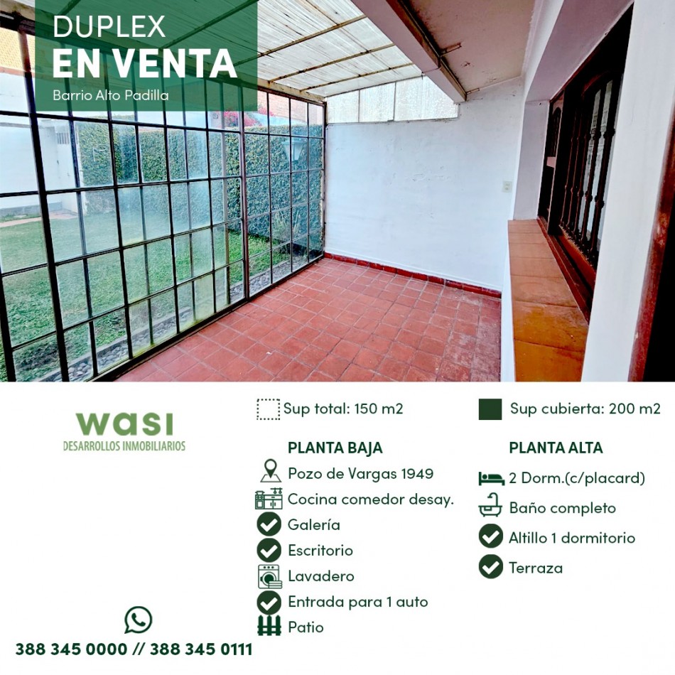 DUPLEX ALTO PADILLA