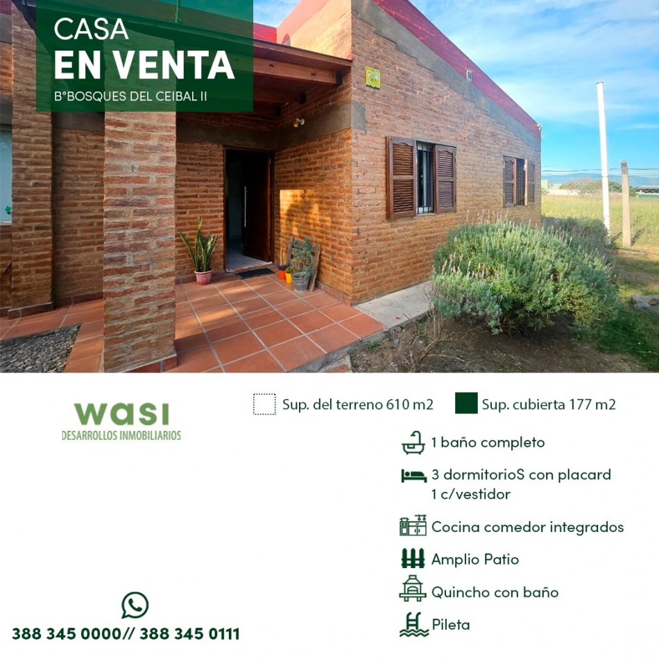 CASA CON PISCINA EL CEIBAL