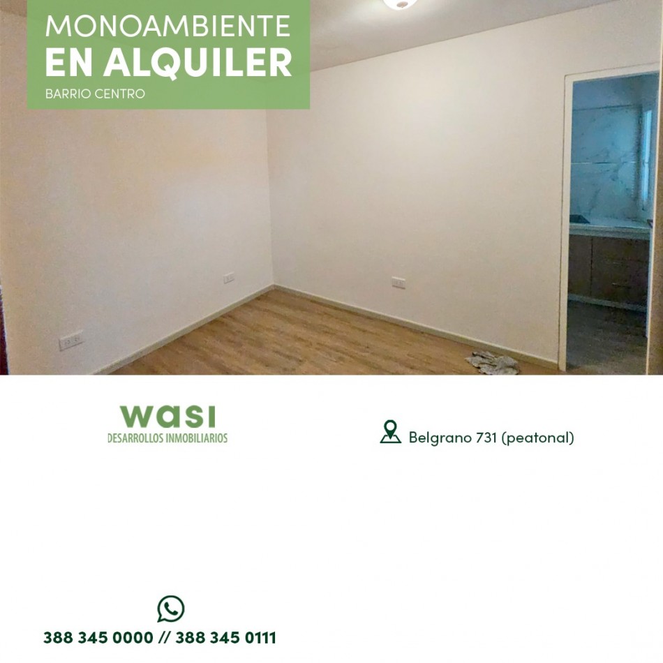 ALQUILER MONOAMBIENTE CENTRO