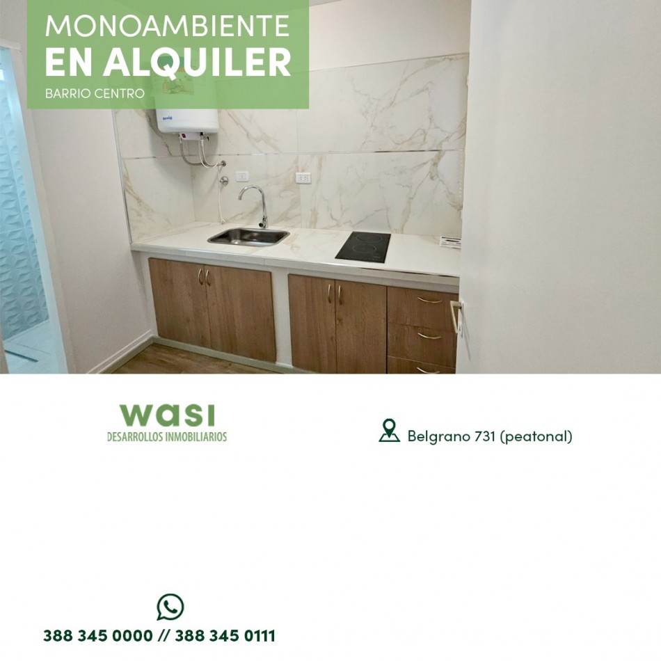 ALQUILER MONOAMBIENTE CENTRO