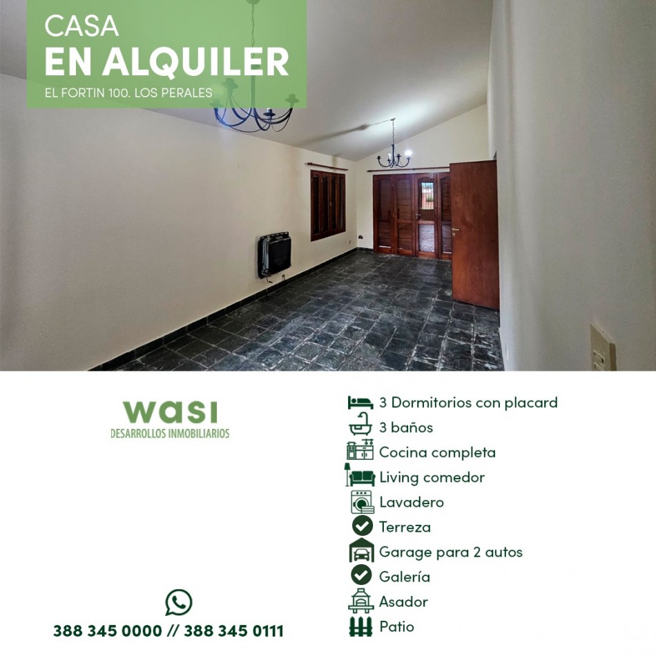 ALQUILER CASA LOS PERALES