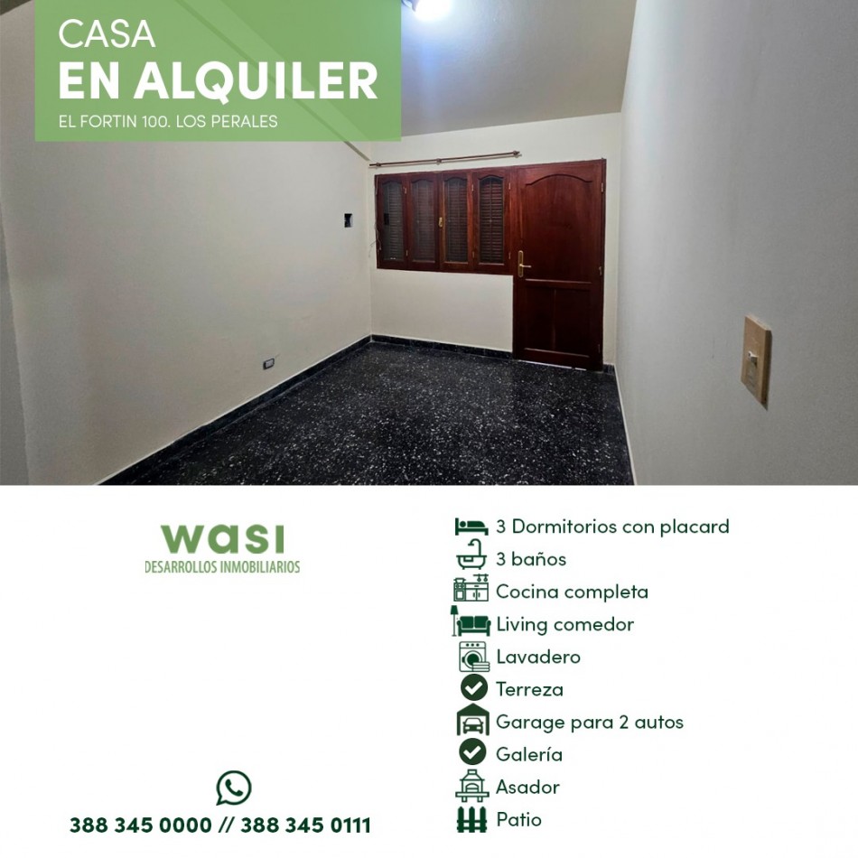 ALQUILER CASA LOS PERALES