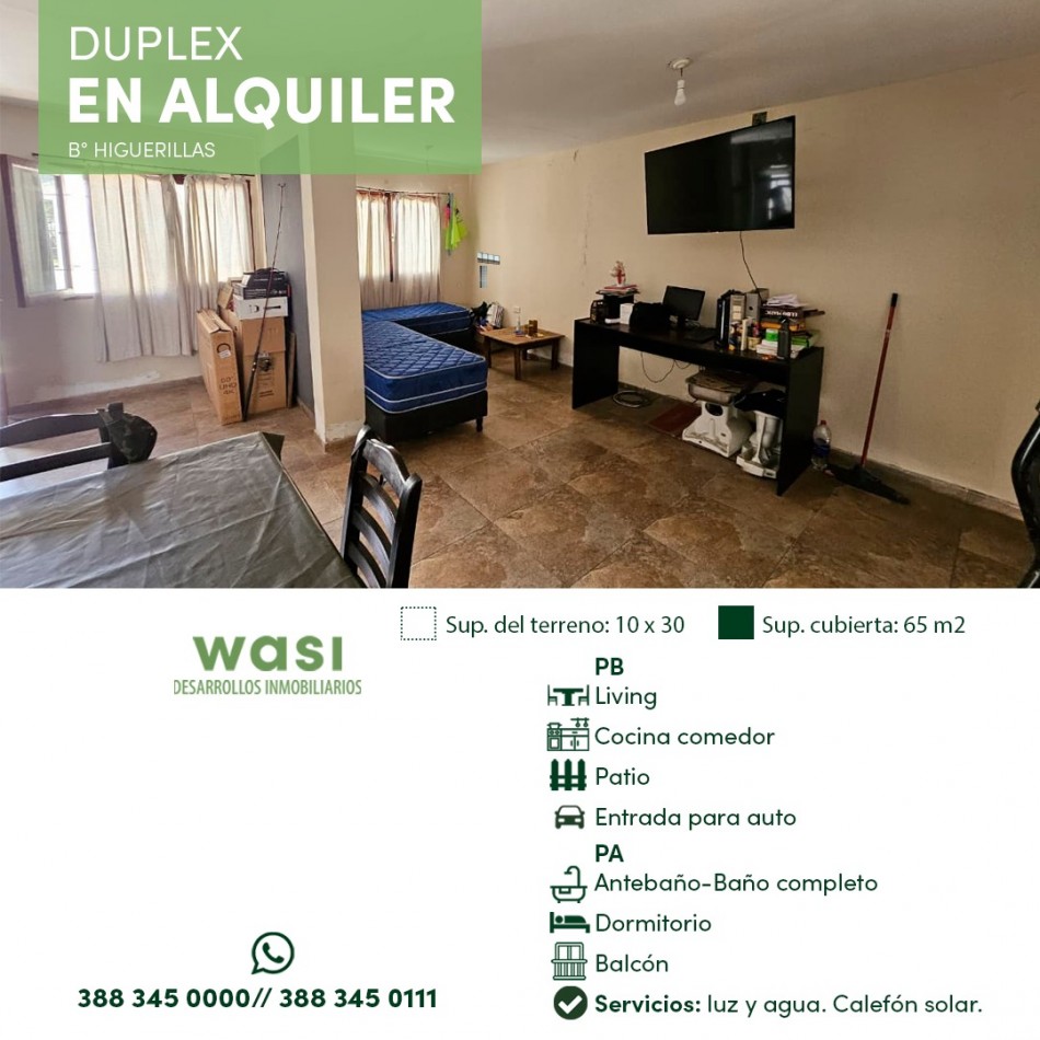 Alquiler Duplex tipo Loft