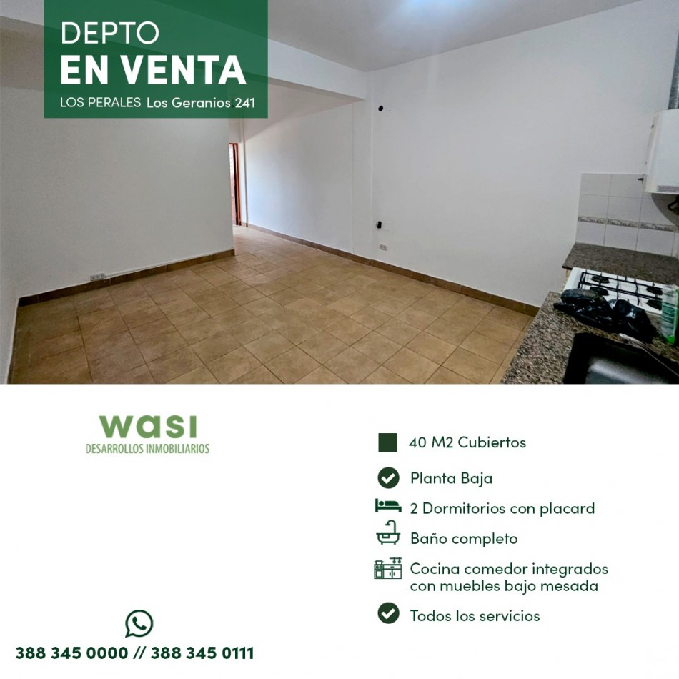 DEPTO LOS PERALES 1 DORM