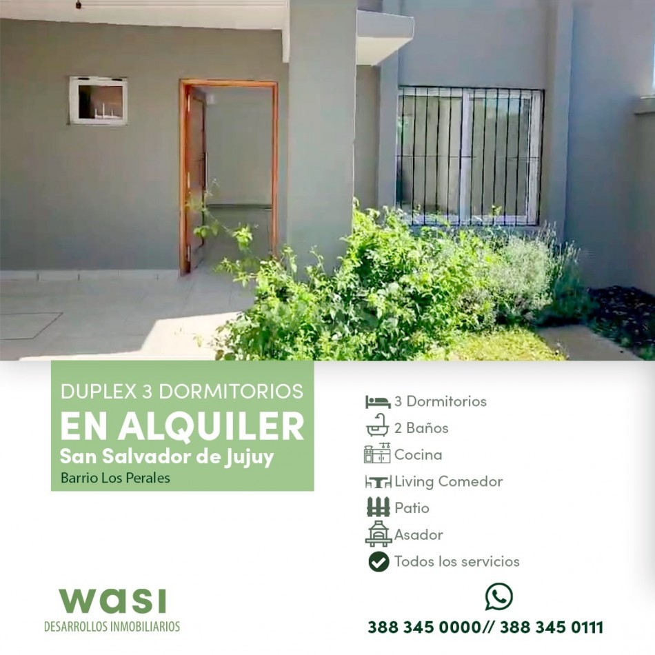 Alquiler Duplex Los Perales