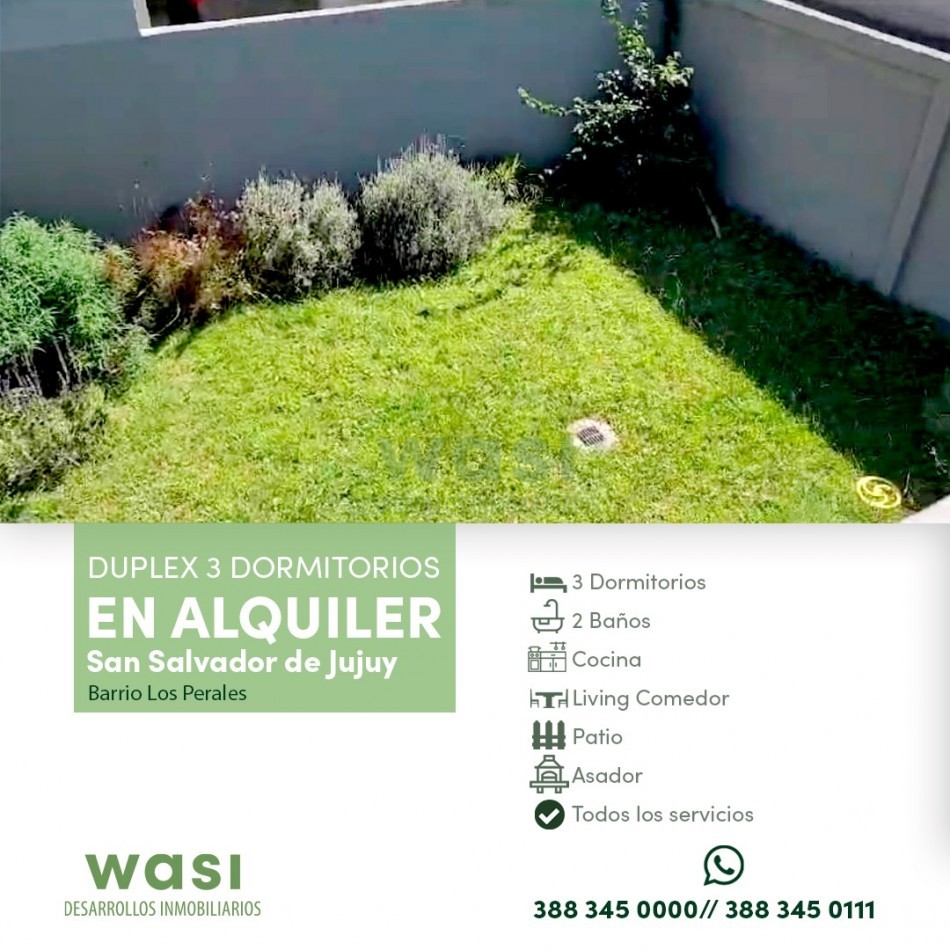 Alquiler Duplex Los Perales