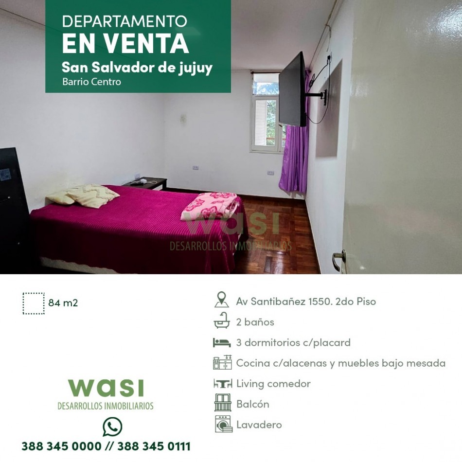 DEPTO CENTRICO 3 DORM