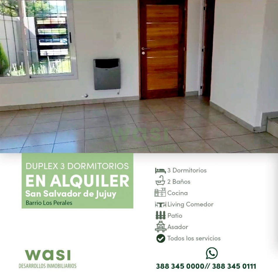 Alquiler Duplex Los Perales