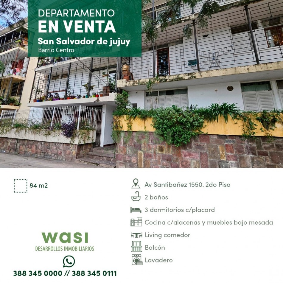 DEPTO CENTRICO 3 DORM