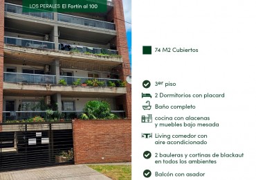 Depto 2 dorm exclusivo Los Perales